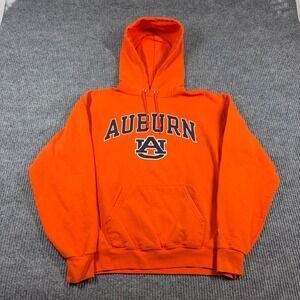 Champion Hoodie Men's M Auburn Tigers Orange Pullover Sweatshirt NCAA